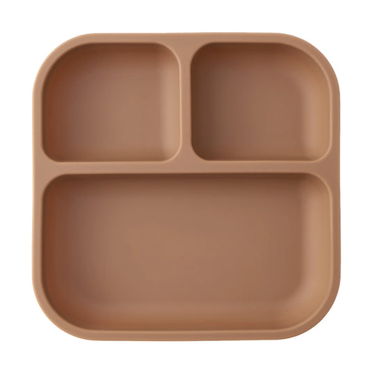 Assiette Carrée Bébé Silicone Ventouse Sans BPA